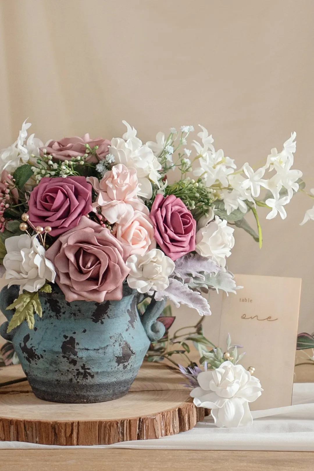 3" Foam Rose with Stem - 56 Colors