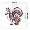 Indian Girl And Horse-11CT Stamped Cross Stitch 40*40cm/15.75*15.75in