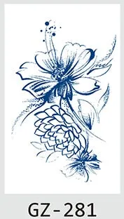 Temporary Tattoos Stickers Geometry Flower Snake Scorpion Juice Ink Lasting Waterproof Arm Chest Waist Hip Realistic Fake Tatoo