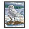 >SALE<Full Embroidery Cotton Thread 14CT Printed Snow Sculpture Cross Stitch 41x54cm