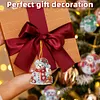 (US Local)12Pcs Xmas Theme  DIY Diamond Christmas Tree Pendant Wall Door Decoration