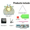 DIY Diamond Painting Special Shaped Art Clock Kits(Peacock)