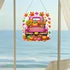 (US Local)Fall Truck DIY Diamond Art Pendant Diamond Painting Set for Wall Window