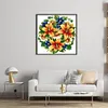 Flower - 9CT Partial Beaded Cross Stitch Kit(36x36cm)