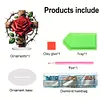 (US Local)Acrylic Special Shape Flower Cross Diamond Painting Desktop Decors Bedroom Table Decor Kit