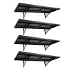 [US Local Warehouse] 4-Pack Heavy Duty Garage Wall Shelving 48.03x18.11x8.66in Garage Storage Rack Floating Shelves 1000 lbs Load Capacity for Power Tools Garden Supplies