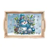 (Multistyle) En Bois No&euml;l Cardinal Bonhomme De Neige-Bricolage Vaisselle