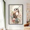 Flower Owl-11CT Stamped Cross Stitch 40*60cm(Big Size)