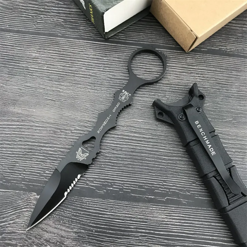 Bm Butterfly  Outdoor Survival Small Straight Knife High Hardness Edc Portable Mini Knife Hiking Self-Defense Knife