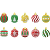 10Pcs Diamond Painting Wooden Christmas Ball Coaster Diamond Art Kit w/ Holder No-Slip Decor