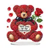 Acrylic Special Shaped Romantic Valentines Day Desktop Diamond Art Kits for Home