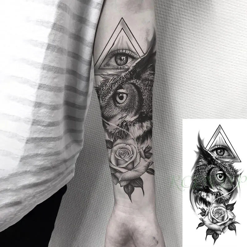 Waterproof Temporary Tattoo Sticker protector of Ancient Egypt Egyptian totem Anubis fake tatto flash tatoo for men women girl