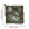 Diamond Painting-DIY Full Round Drill Cat