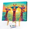 Swimming Giraffes-Paint by Numbers Acrylic Painting 50*40CM