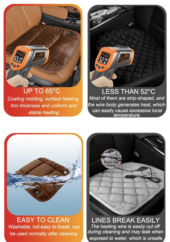 Heated seat cushion