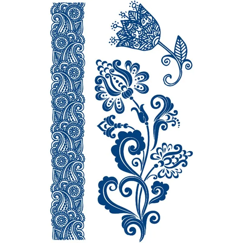 Tattoos Semi-permanent Waterproof Temporary Tattoos Butterfly Rose Scorpion Body Art Full Fake Tatoo Women Men