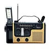 AM FM SW Emergency Power Bank SOS Alarm LED Light Hand Crank Solar Weather Radio