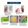 (US Local)Diamond Painting Storage Box DIY 5D Diamond Painting Jewelry Box (Pattern C)