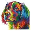 Colorful Dog-14CT Stamped Cross Stitch Kit(34x34cm)
