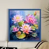 (US Local)Lotus-14CT Stamped Cross Stitch Kit(45x45cm)