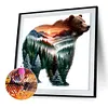 Forest Bear-Full Round Diamond Painting