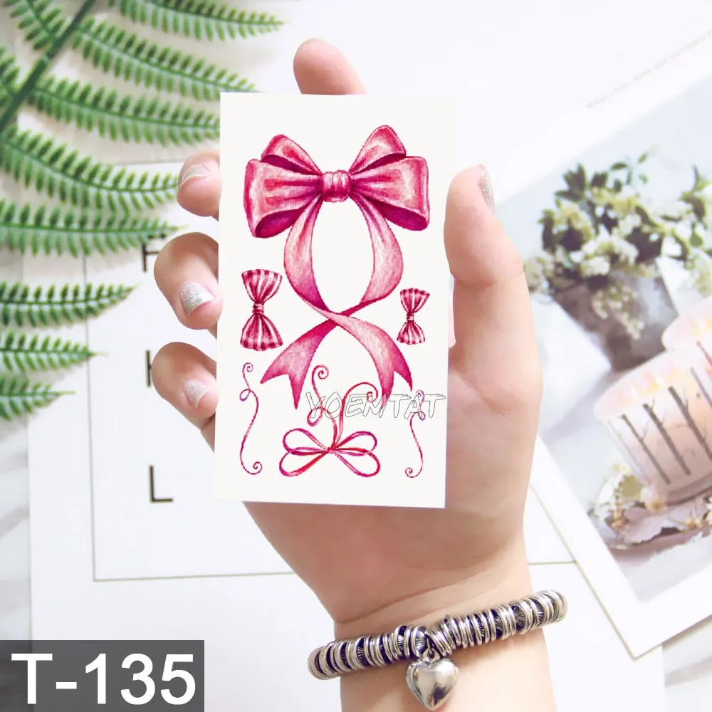 Waterproof Temporary Tattoo Sticker Cute Watercolor Cartoon Design Children Lamp Water Transfer Tatto Marine Man Girl Fake Tatoo