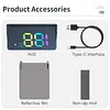 Car HUD Automatic Brightness Adjustment GPS Head Up Display Digital Speedometer