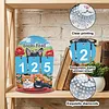 DIY Wooden Annual Reading Count Ornament  Year's Reading Tracker Desk Kit Track up to 999 Books, Comes with a Base