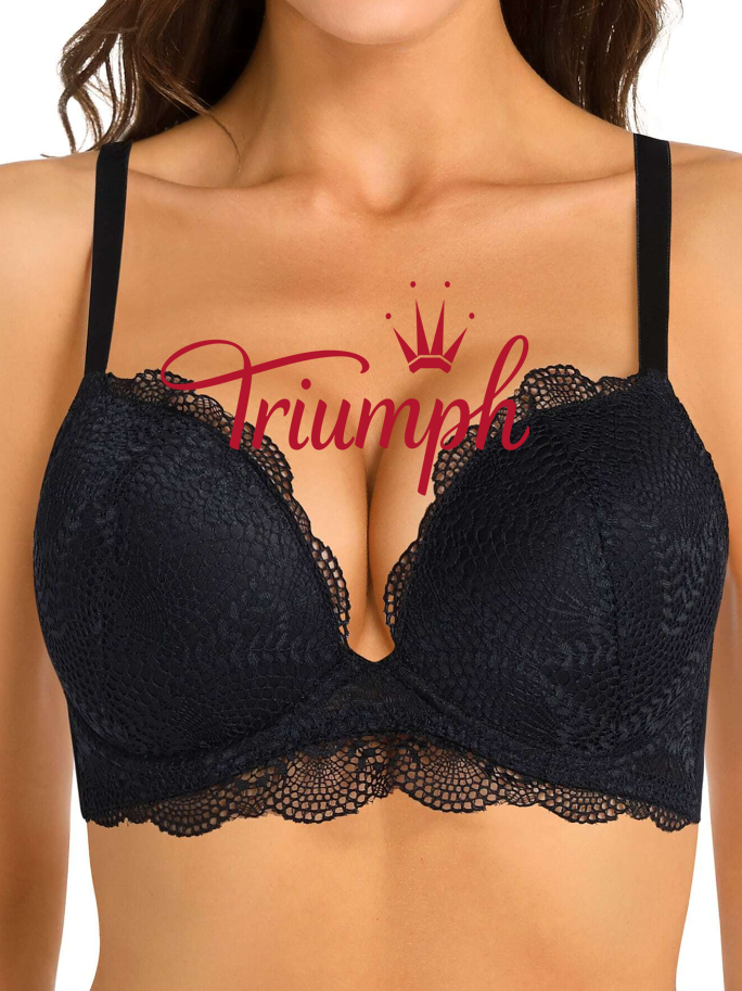 Triumph - 3 kusy 🔥Sexy čipkovan&aacute; push-up d&aacute;mska podprsenka