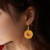 3 Pairs Double Sided Sunflower Butterfly Diamond Painting DIY Earring Making Kit