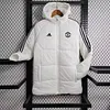 2024/2025 Manchester United White Soccer Long Cotton jacket 1:1 Thai Quality