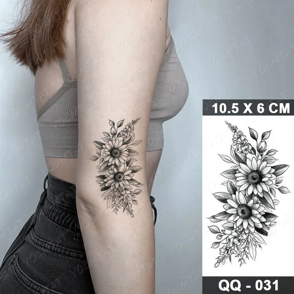 Waterproof Temporary Tattoo Sticker Moon Star Universe Cloud Flash Tatoo Cute Lines Hand Wrist Fake Tatto For Body Art Women Men