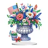  DIY American Flag House Special Shape Diamond Painting Desktop Home Ornament Kit