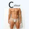 Men's Ultra-Thin Ice Silk U-Convex Pouch Sexy Transparent Mesh Briefs