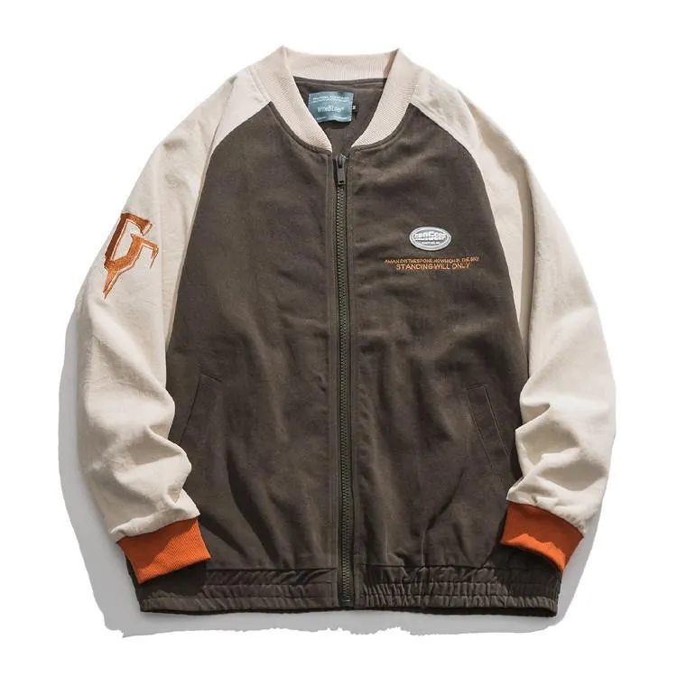 Varsity Jacket For Men Baseball Jackets Casual Letters Printed Women