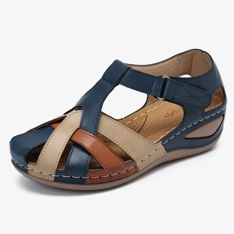 Women Comfortable Outdoor Sandals Casual Plus Size Slippers Round on Plus Size Wedge Shoes Sandalias Plataforma Mujer