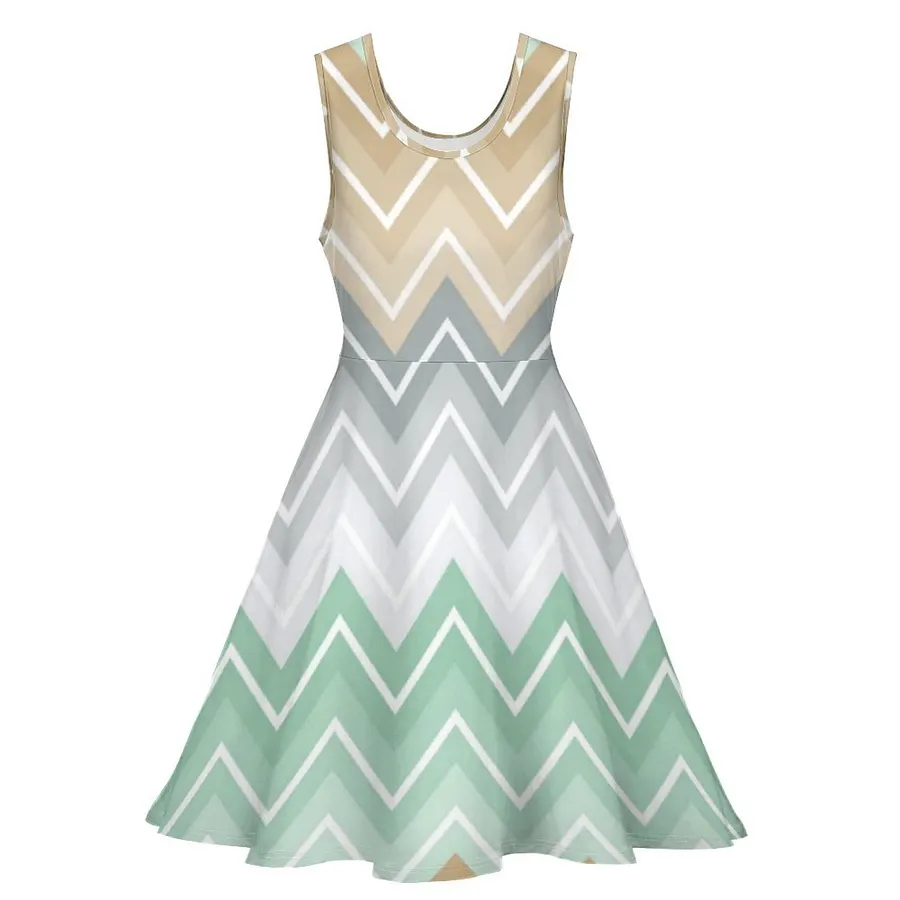 mint green chevron dress Mint Chevron Maxi Dress main image 0