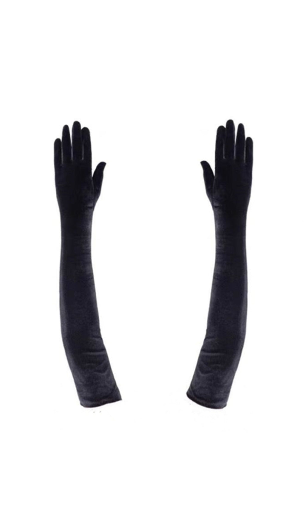 Black Velvet Gloves Flowering Girl