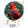 Cardinal Glass Painting-Paint by Numbers Acrylic Painting 40*40CM