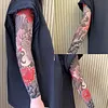 Ultra-thin tattoo flower arm ice sleeves summer anti-ultraviolet ice silk sunscreen sleeves