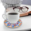6Pcs/set Diamond Painting Mandala Water Proof Coaster Cup Cushion