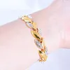 Bracelets feuille zircon