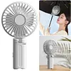 Umbrella Clip Fan Rechargeable Portable Handheld Fan for Home Office (Black)
