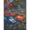 Diamond Painting -DIY Full Square Drill Forest Parking Lot