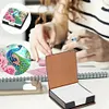(US Local)Peacock PU Diamond Art Note Box with 160 Sheets of Paper Craft Kit