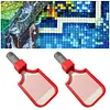 Diamond Art Painting Bead Sorting Tray with Jar for Diamond Art Beads (Red)