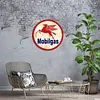 Station service Mobilgas - Plaques rondes en m&eacute;tal(30*30cm) - Garage