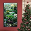 >SALE<5D DIY Full Round Drill Partial AB Diamond Painting Fantasy Green Decor 45x75cm