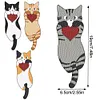 (US Local)4Pcs Cat DIY Diamond Painting Bookmarks Making Kit Diamond Art Bookmark