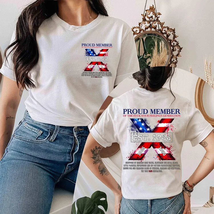 Custom Year Generation X FAFO Women T-shirt